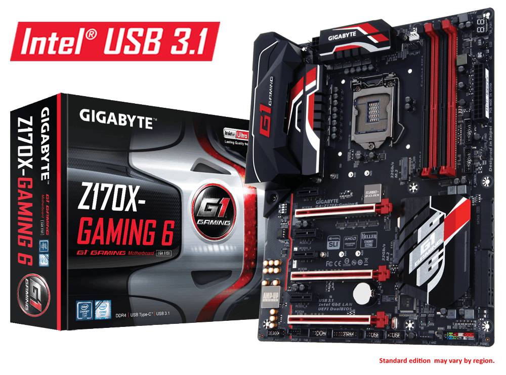 Gigabyte GA-Z170X-Gaming 6 Rev. 1.0 - Motherboard Specifications
